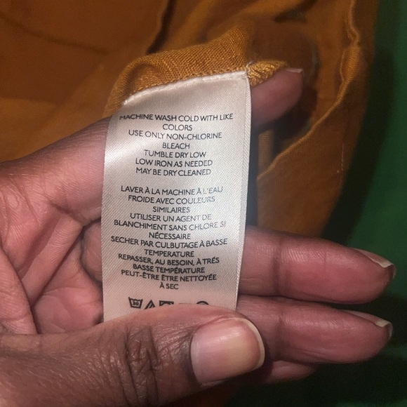 Anthropologie Brown Short Sleeve Shirt size Small - Picture 5 of 6